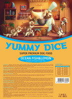Корм сухой для собак Океаническая рыба и ЛИМОН "Yummy Dice" 2 кг